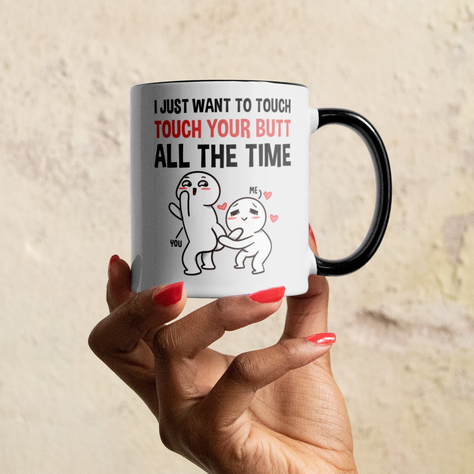 22Feels® Pärchen Geschenk zum Jahrestag, Hochzeitstag, Valentinstag etc. - Tasse mit Spruch (Weiss-Schwarz, 320ml)-TwoTone Tasse Weiss-Schwarz 320ml-22Feels