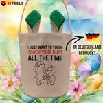 22Feels® Männer Frauen Osterkorb Ehefrau Ehemann Freund Freundin Ostern mit Henkel Ostergeschenk Tragetasche Ostern Deko Osternest Körbchen Hasenohren (Beige/Grün)-Ostern Tragetasche-22Feels
