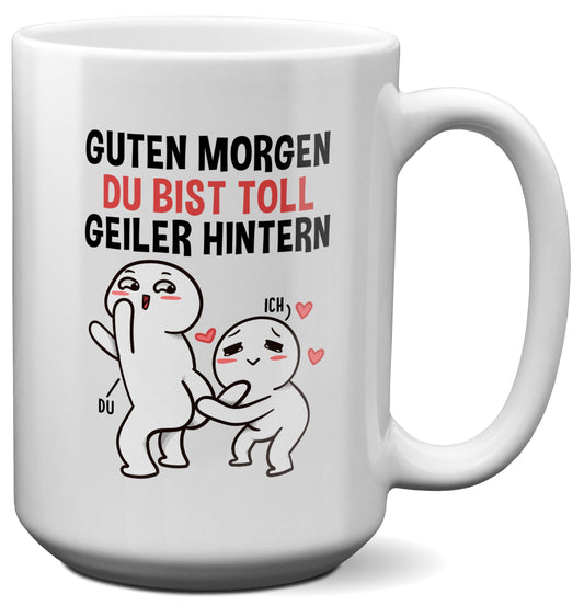 22Feels® Pärchen Geschenk zum Jahrestag, Hochzeitstag, Valentinstag etc. - XL Tasse mit Spruch (Weiss, 440ml)-Weisse XL Tasse 440ml-22Feels