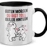 22Feels® Pärchen Geschenk zum Jahrestag, Hochzeitstag, Valentinstag etc. - Tasse mit Spruch (Weiss-Schwarz, 320ml)-TwoTone Tasse Weiss-Schwarz 320ml-22Feels