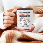 22Feels® Pärchen Geschenk zum Jahrestag, Hochzeitstag, Valentinstag etc. - Tasse mit Spruch (Weiss-Schwarz, 320ml)-TwoTone Tasse Weiss-Schwarz 320ml-22Feels