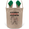 22Feels® Männer Frauen Osterkorb Ehefrau Ehemann Freund Freundin Ostern mit Henkel Ostergeschenk Tragetasche Ostern Deko Osternest Körbchen Hasenohren (Beige/Grün)-Ostern Tragetasche-22Feels