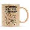 22Feels® Pärchen Geschenk zum Jahrestag, Hochzeitstag, Valentinstag etc. - Glitzertasse mit Spruch (Gold, 320ml)-Glitzertasse Gold 320ml-22Feels