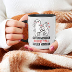 22Feels® Pärchen Geschenk zum Jahrestag, Hochzeitstag, Valentinstag etc. - Tasse mit Spruch (Weiss-Schwarz, 320ml)-TwoTone Tasse Weiss-Schwarz 320ml-22Feels
