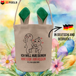 22Feels® Männer Frauen Osterkorb Ehefrau Ehemann Freund Freundin Ostern mit Henkel Ostergeschenk Tragetasche Ostern Deko Osternest Körbchen Hasenohren (Beige/Grün)-Ostern Tragetasche-22Feels