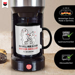 22Feels® Pärchen Geschenk zum Jahrestag, Hochzeitstag, Valentinstag etc. - Tasse mit Spruch (Weiss-Schwarz, 320ml)-TwoTone Tasse Weiss-Schwarz 320ml-22Feels