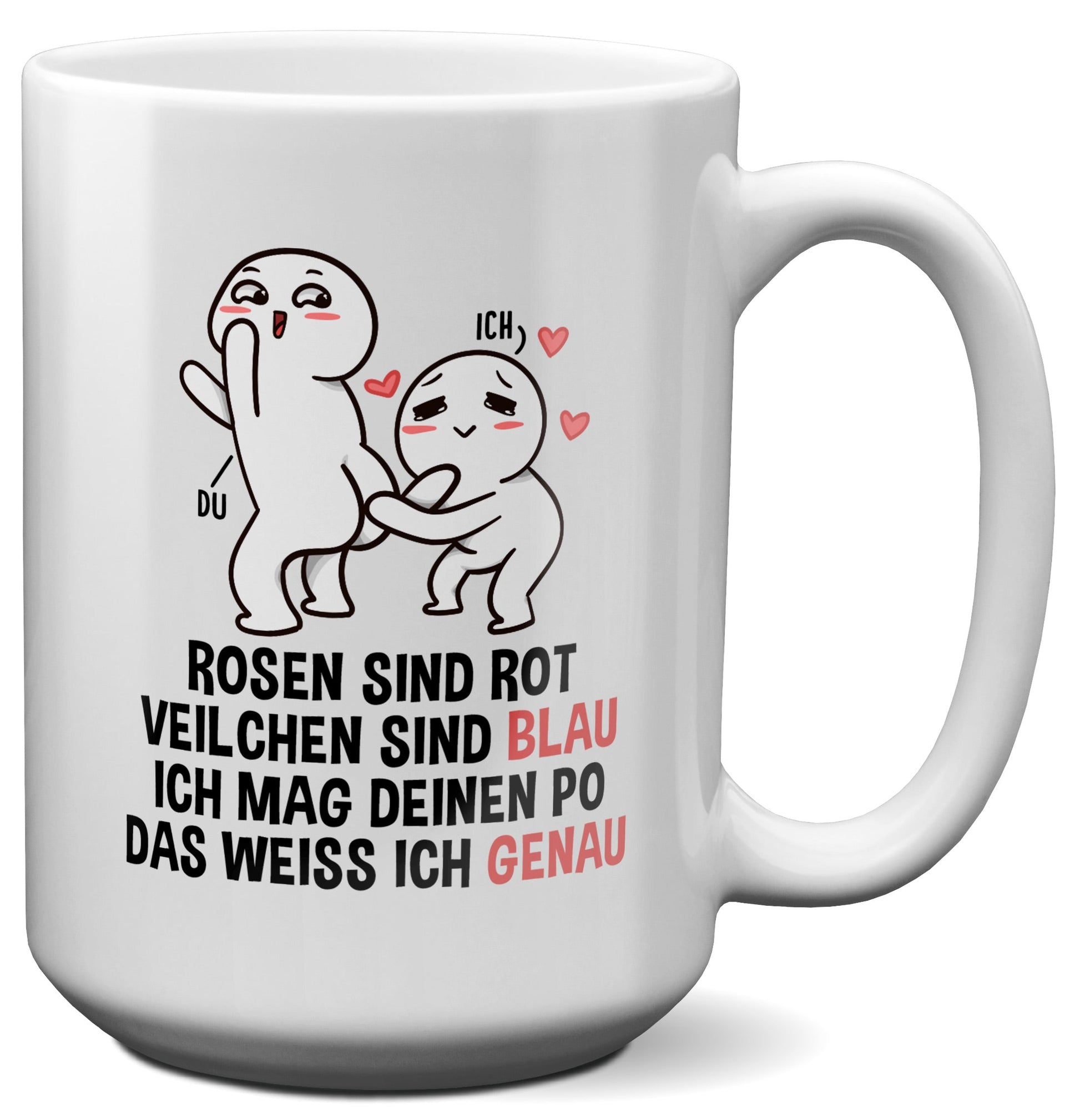 22Feels® Pärchen Geschenk zum Jahrestag, Hochzeitstag, Valentinstag etc. - XL Tasse mit Spruch (Weiss, 440ml)-Weisse XL Tasse 440ml-22Feels