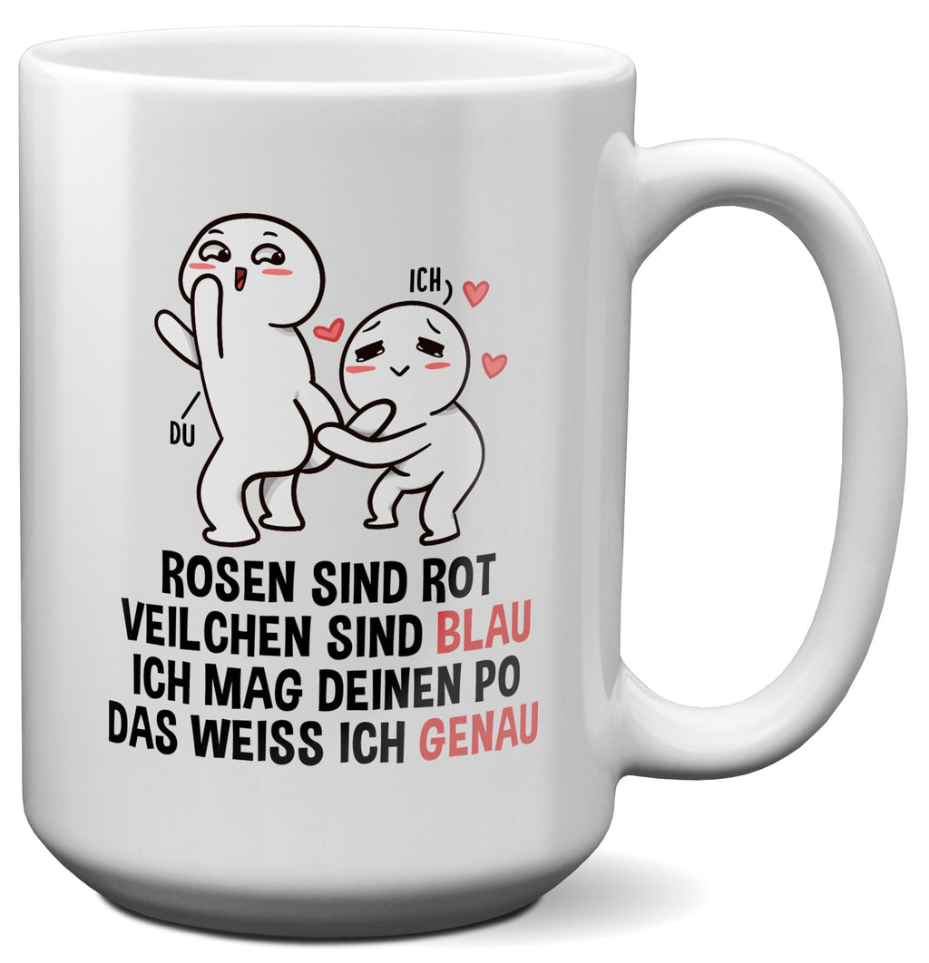 22Feels® Pärchen Geschenk zum Jahrestag, Hochzeitstag, Valentinstag etc. - XL Tasse mit Spruch (Weiss, 440ml)-Weisse XL Tasse 440ml-22Feels