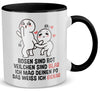 22Feels® Pärchen Geschenk zum Jahrestag, Hochzeitstag, Valentinstag etc. - Tasse mit Spruch (Weiss-Schwarz, 320ml)-TwoTone Tasse Weiss-Schwarz 320ml-22Feels