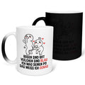 22Feels® Pärchen Geschenk zum Jahrestag, Hochzeitstag, Valentinstag etc. - Zaubertasse mit Spruch (Matt-Schwarz und Weiss, 320ml)-Farbwechsel Tasse Matt 320ml-22Feels