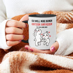 22Feels® Pärchen Geschenk zum Jahrestag, Hochzeitstag, Valentinstag etc. - Tasse mit Spruch (Weiss-Schwarz, 320ml)-TwoTone Tasse Weiss-Schwarz 320ml-22Feels