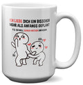 22Feels® Pärchen Geschenk zum Jahrestag, Hochzeitstag, Valentinstag etc. - XL Tasse mit Spruch (Weiss, 440ml)-Weisse XL Tasse 440ml-22Feels