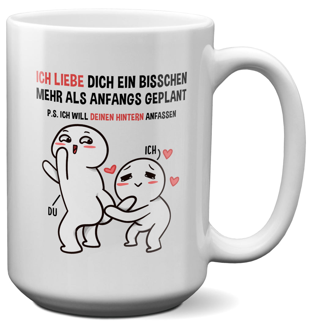 22Feels® Pärchen Geschenk zum Jahrestag, Hochzeitstag, Valentinstag etc. - XL Tasse mit Spruch (Weiss, 440ml)-Weisse XL Tasse 440ml-22Feels