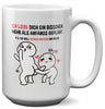 22Feels® Pärchen Geschenk zum Jahrestag, Hochzeitstag, Valentinstag etc. - XL Tasse mit Spruch (Weiss, 440ml)-Weisse XL Tasse 440ml-22Feels