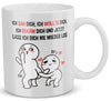22Feels® Geschenk für Paare - Tasse mit Spruch: Ich Sah Dich, Ich Wollte Dich (Weiss, 320ml)-Weisse Tasse 320ml-22Feels