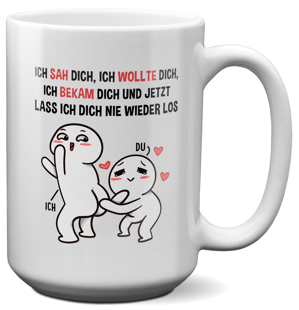 22Feels® Pärchen Geschenk zum Jahrestag, Hochzeitstag, Valentinstag etc. - XL Tasse mit Spruch (Weiss, 440ml)-Weisse XL Tasse 440ml-22Feels
