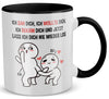22Feels® Pärchen Geschenk zum Jahrestag, Hochzeitstag, Valentinstag etc. - Tasse mit Spruch (Weiss-Schwarz, 320ml)-TwoTone Tasse Weiss-Schwarz 320ml-22Feels