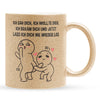 22Feels® Pärchen Geschenk zum Jahrestag, Hochzeitstag, Valentinstag etc. - Glitzertasse mit Spruch (Gold, 320ml)-Glitzertasse Gold 320ml-22Feels