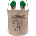 22Feels® Männer Frauen Osterkorb Ehefrau Ehemann Freund Freundin Ostern mit Henkel Ostergeschenk Tragetasche Ostern Deko Osternest Körbchen Hasenohren (Beige/Grün)-Ostern Tragetasche-22Feels