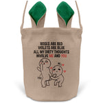 22Feels® Männer Frauen Osterkorb Ehefrau Ehemann Freund Freundin Ostern mit Henkel Ostergeschenk Tragetasche Ostern Deko Osternest Körbchen Hasenohren (Beige/Grün)-Ostern Tragetasche-22Feels