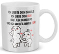 22Feels® Geschenk für Paare - Tasse mit Spruch: Ich Liebte Dich Damals (Weiss, 320ml)-Weisse Tasse 320ml-22Feels