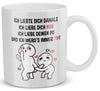 22Feels® Geschenk für Paare - Tasse mit Spruch: Ich Liebte Dich Damals (Weiss, 320ml)-Weisse Tasse 320ml-22Feels
