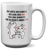 22Feels® Pärchen Geschenk zum Jahrestag, Hochzeitstag, Valentinstag etc. - XL Tasse mit Spruch (Weiss, 440ml)-Weisse XL Tasse 440ml-22Feels