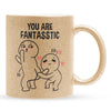 22Feels® Pärchen Geschenk zum Jahrestag, Hochzeitstag, Valentinstag etc. - Glitzertasse mit Spruch (Gold, 320ml)-Glitzertasse Gold 320ml-22Feels