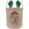 22Feels® Männer Frauen Osterkorb Ehefrau Ehemann Freund Freundin Ostern mit Henkel Ostergeschenk Tragetasche Ostern Deko Osternest Körbchen Hasenohren (Beige/Grün)-Ostern Tragetasche-22Feels