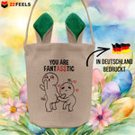 22Feels® Männer Frauen Osterkorb Ehefrau Ehemann Freund Freundin Ostern mit Henkel Ostergeschenk Tragetasche Ostern Deko Osternest Körbchen Hasenohren (Beige/Grün)-Ostern Tragetasche-22Feels