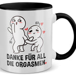 22Feels® Pärchen Geschenk zum Jahrestag, Hochzeitstag, Valentinstag etc. - Tasse mit Spruch (Weiss-Schwarz, 320ml)-TwoTone Tasse Weiss-Schwarz 320ml-22Feels