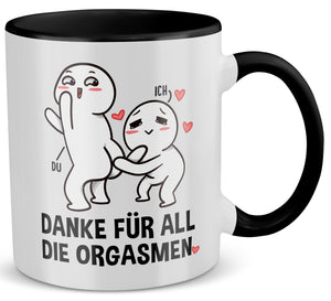 22Feels® Pärchen Geschenk zum Jahrestag, Hochzeitstag, Valentinstag etc. - Tasse mit Spruch (Weiss-Schwarz, 320ml)-TwoTone Tasse Weiss-Schwarz 320ml-22Feels