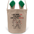 22Feels® Männer Frauen Osterkorb Ehefrau Ehemann Freund Freundin Ostern mit Henkel Ostergeschenk Tragetasche Ostern Deko Osternest Körbchen Hasenohren (Beige/Grün)-Ostern Tragetasche-22Feels