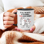 22Feels® Pärchen Geschenk zum Jahrestag, Hochzeitstag, Valentinstag etc. - Tasse mit Spruch (Weiss-Schwarz, 320ml)-TwoTone Tasse Weiss-Schwarz 320ml-22Feels