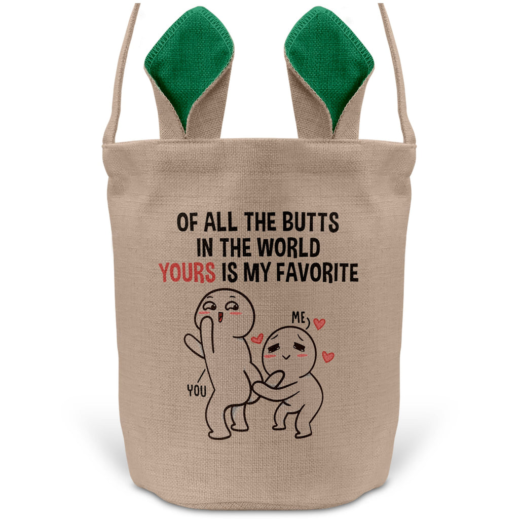 22Feels® Männer Frauen Osterkorb Ehefrau Ehemann Freund Freundin Ostern mit Henkel Ostergeschenk Tragetasche Ostern Deko Osternest Körbchen Hasenohren (Beige/Grün)-Ostern Tragetasche-22Feels