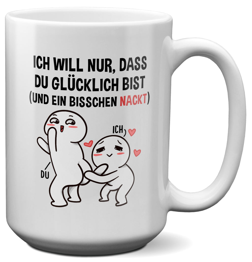 22Feels® Pärchen Geschenk zum Jahrestag, Hochzeitstag, Valentinstag etc. - XL Tasse mit Spruch (Weiss, 440ml)-Weisse XL Tasse 440ml-22Feels