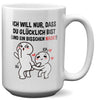 22Feels® Pärchen Geschenk zum Jahrestag, Hochzeitstag, Valentinstag etc. - XL Tasse mit Spruch (Weiss, 440ml)-Weisse XL Tasse 440ml-22Feels
