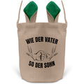 22Feels® Sohn Kinder Osterkorb mit Henkel Ostergeschenk Tragetasche Ostern Deko Osternest Körbchen Hasenohren (Beige/Grün)-Ostern Tragetasche-22Feels