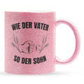 22Feels® Sohn Geschenk - Glitzertasse mit Spruch (Pink, 320ml)-Glitzertasse Pink 320ml-22Feels