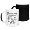 22Feels® Geschenk zur Verlobung - Zaubertasse mit Spruch (Matt-Schwarz und Weiss, 320ml)-Farbwechsel Tasse Matt 320ml-22Feels