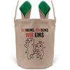 22Feels® Männer Frauen Osterkorb Ehefrau Ehemann Freund Freundin Ostern mit Henkel Ostergeschenk Tragetasche Ostern Deko Osternest Körbchen Hasenohren (Beige/Grün)-Ostern Tragetasche-22Feels