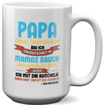 22Feels® Weihnachtsgeschenk für Werdende Väter - Du Wirst Papa XL Tasse mit Spruch (Weiss, 440ml)-Weisse XL Tasse 440ml-22Feels