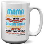 22Feels® Weihnachtsgeschenk für Werdende Mamas - XL Tasse mit Spruch (Weiss, 440ml)-Weisse XL Tasse 440ml-22Feels