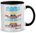 22Feels® Weihnachtsgeschenk für Werdende Mamas - Tasse mit Spruch (Weiss-Schwarz, 320ml)-TwoTone Tasse Weiss-Schwarz 320ml-22Feels