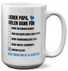 22Feels® Papa Geschenk - XL Tasse mit Spruch (Weiss, 440ml)-Weisse XL Tasse 440ml-22Feels