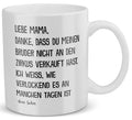 22Feels® Geschenk für Mama von Sohn - Tasse mit Spruch: Zirkus Bruder (Weiss, 320ml)-Weisse Tasse 320ml-22Feels