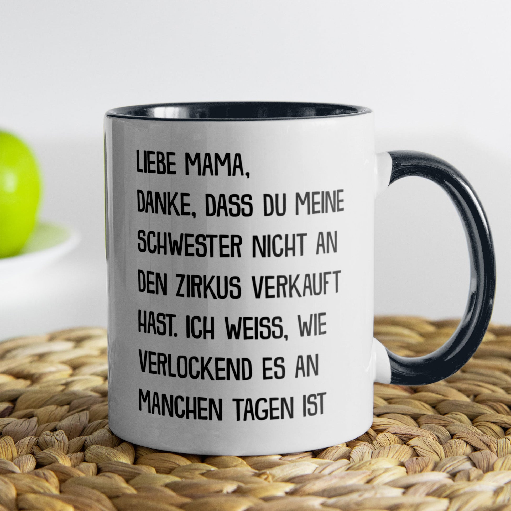 22Feels® Mama Geschenk - Tasse mit Spruch (Weiss-Schwarz, 320ml)-TwoTone Tasse Weiss-Schwarz 320ml-22Feels