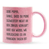 22Feels® Mama Geschenk - Glitzertasse mit Spruch (Pink, 320ml)-Glitzertasse Pink 320ml-22Feels