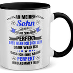 22Feels® Sohn Geschenk - Tasse mit Spruch (Weiss-Schwarz, 320ml)-TwoTone Tasse Weiss-Schwarz 320ml-22Feels