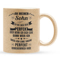 22Feels® Sohn Geschenk - Glitzertasse mit Spruch (Gold, 320ml)-Glitzertasse Gold 320ml-22Feels